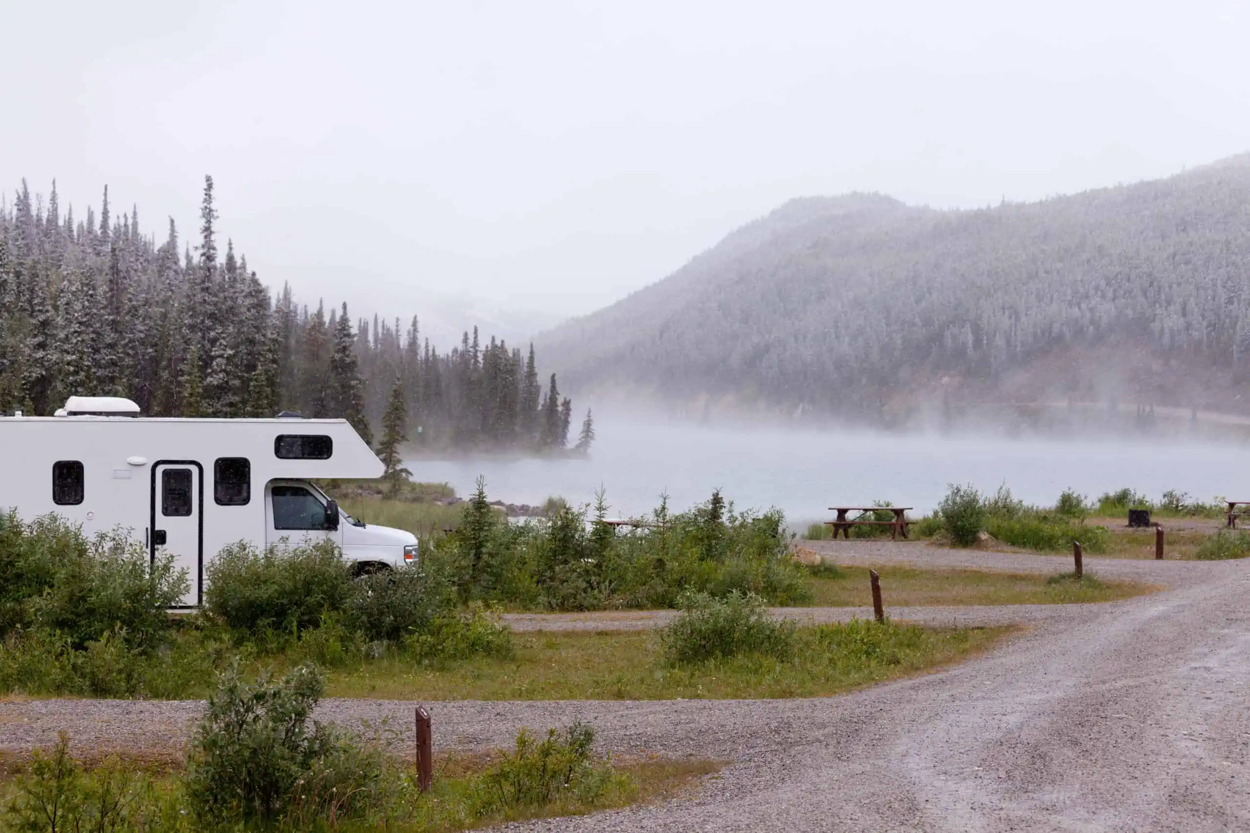 RV Summit Lake Stone Mountain Provincial Park BC